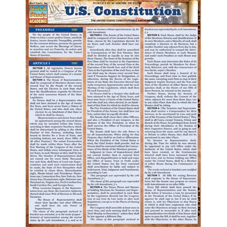 BARCHARTS U.S. Constitution Quickstudy Easel 9781423215653